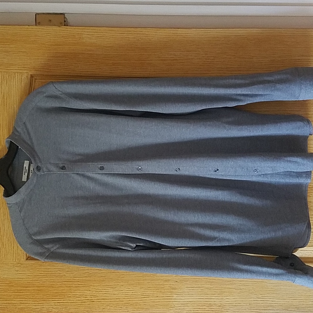 JACK & JONES button down Collarless long sleeve slim fit shirt